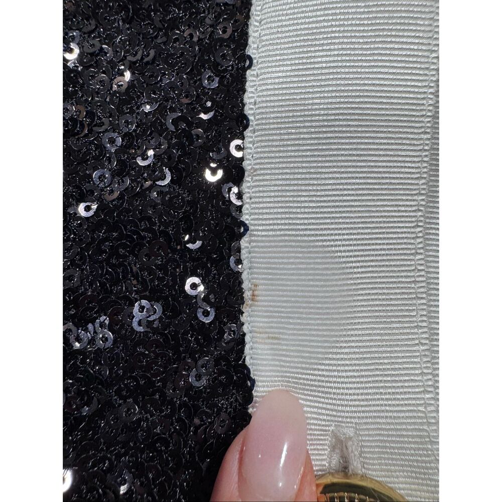 Ronny Kobo Lanalia sequin two-tone V-neck mini dress *note - Picture 15 of 15